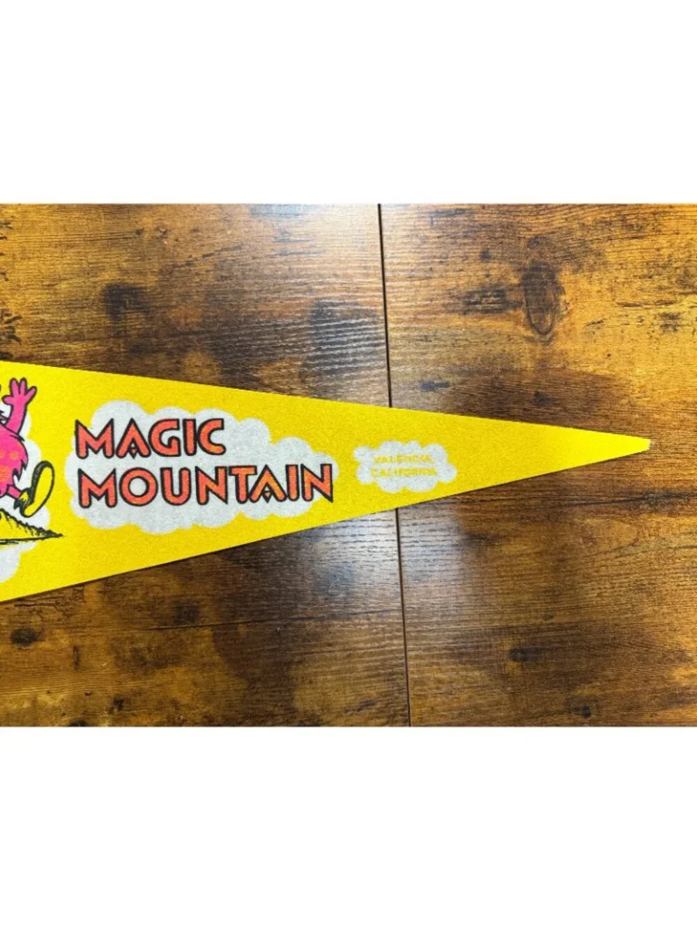 Vintage Magic Mountain Valencia, California pennant